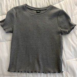 Wild Fable, Cropped Gray Top, Size Small